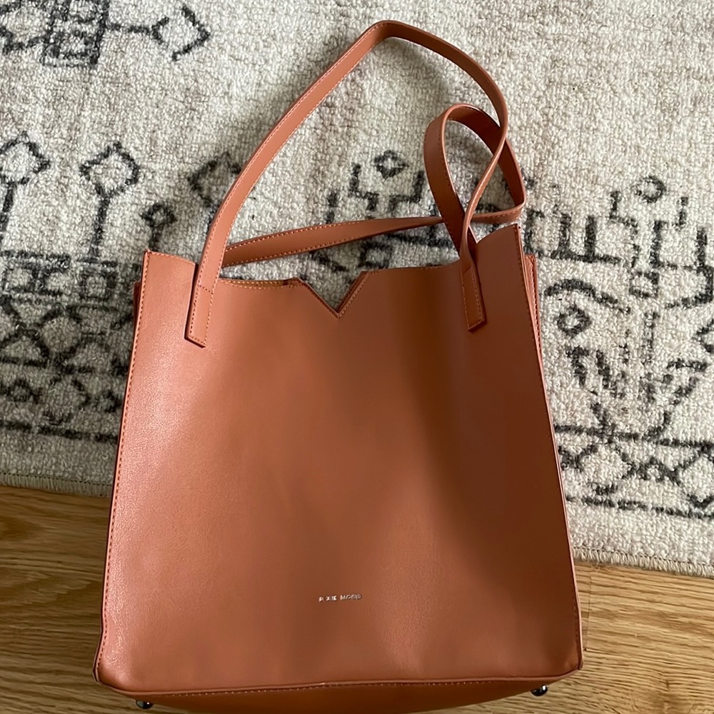Brown tote bag